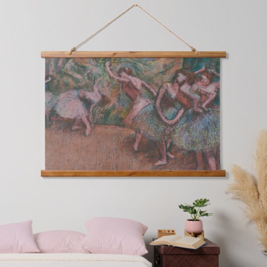 Edgar Degas Ballet Scene Ballerinas Art Wood Wall Hangend Wandkleed (Slaapkamer)
