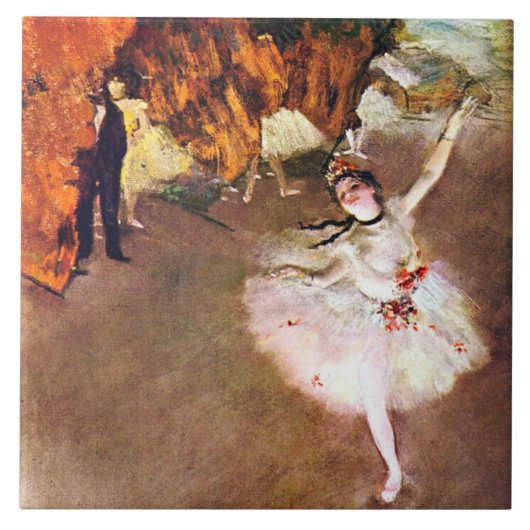 Edgar Degas - Balletdansereschilderij Tegeltje (Voorkant)