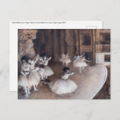 Edgar Degas - Balletherhaling op het podium Briefkaart (Voorkant / Achterkant)