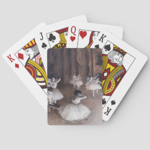 Edgar Degas - Balletherhaling op het podium Pokerkaarten