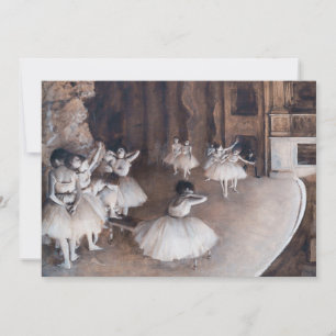 Edgar Degas - Balletrepetitie op het podium Kaart