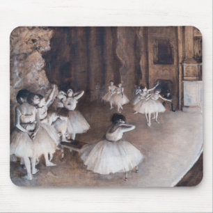 Edgar Degas - Balletrepetitie op het podium Muismat