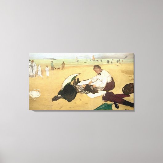 Edgar Degas | Beach scène Canvas Afdruk (Voorkant)