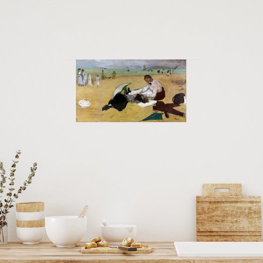 Edgar Degas Beach Scene Poster (Keuken)