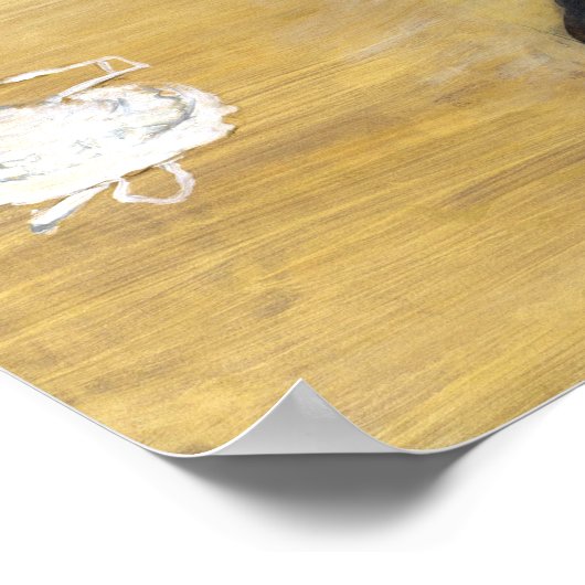 Edgar Degas Beach Scene Poster (Hoek)