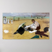 Edgar Degas Beach Scene Poster (Voorkant)
