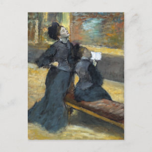 Edgar Degas Bezoek een museum Briefkaart