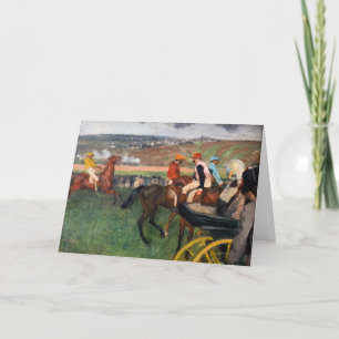 Edgar Degas - Bij de paardenrennen Kaart