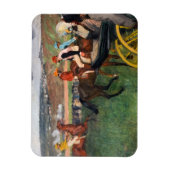 Edgar Degas - Bij de paardenrennen Magneet (Verticaal)