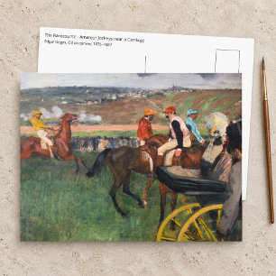 Edgar Degas - Bij de Rennen Briefkaart