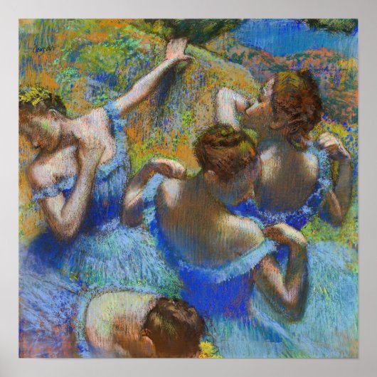 Edgar Degas - Blauwe Danseressen Poster (Voorkant)