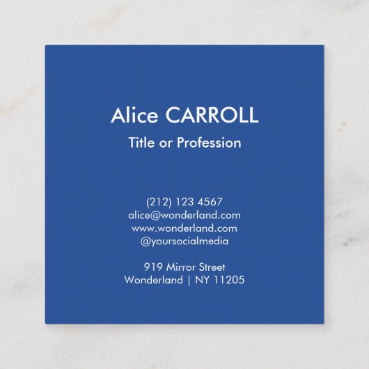 Edgar Degas - Blauwe Danseressen - QR Code Vierkante Visitekaartje (Achterkant)