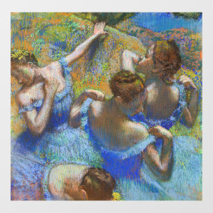 Edgar Degas - Blauwe Danseressen Raamsticker