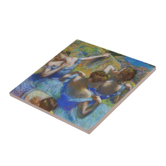 Edgar Degas - Blauwe Danseressen Tegeltje (Zijkant)