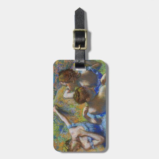 Edgar Degas - Blue Dancers Bagagelabel (Voorkant verticaal)