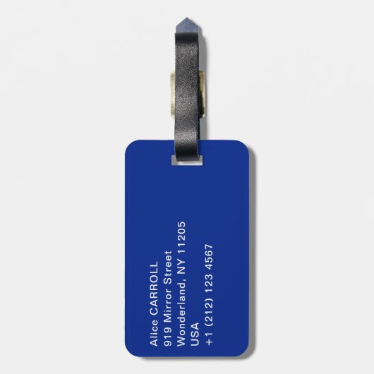 Edgar Degas - Blue Dancers Bagagelabel (Achterkant verticaal)