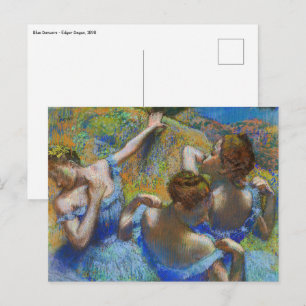 Edgar Degas - Blue Dancers Briefkaart