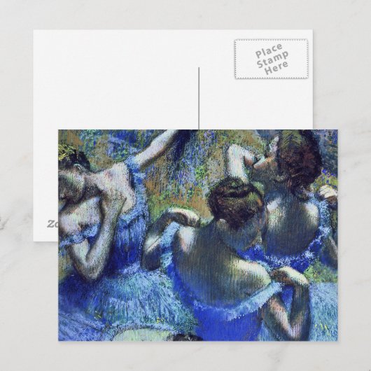 Edgar Degas - Blue Dancers Briefkaart (Voorkant / Achterkant)