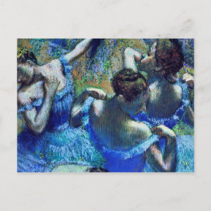 Edgar Degas - Blue Dancers Briefkaart
