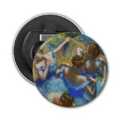 Edgar Degas - Blue Dancers Button Flesopener (Voorkant)