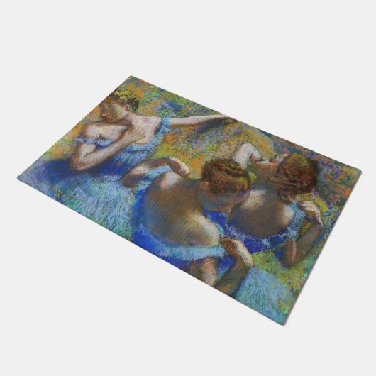 Edgar Degas - Blue Dancers Deurmat (Schuin)