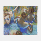 Edgar Degas - Blue Dancers Fleece Deken (Voorkant (Horizontaal))