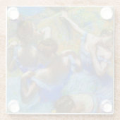 Edgar Degas - Blue Dancers Glazen Onderzetter (Achterkant)