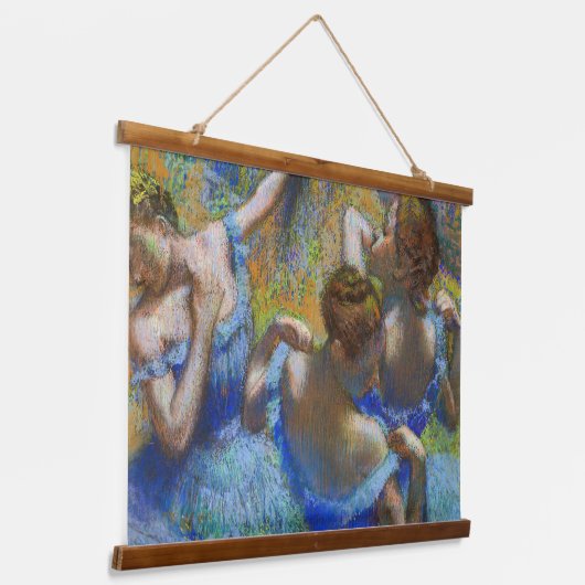 Edgar Degas - Blue Dancers Hangend Wandkleed (Gebogen)