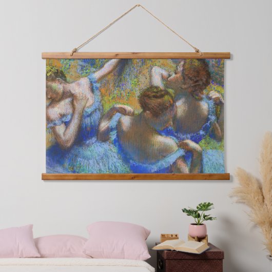 Edgar Degas - Blue Dancers Hangend Wandkleed (Slaapkamer)