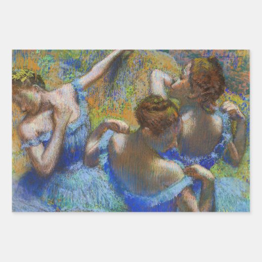 Edgar Degas - Blue Dancers Inpakpapier Vel (Voorkant 3)