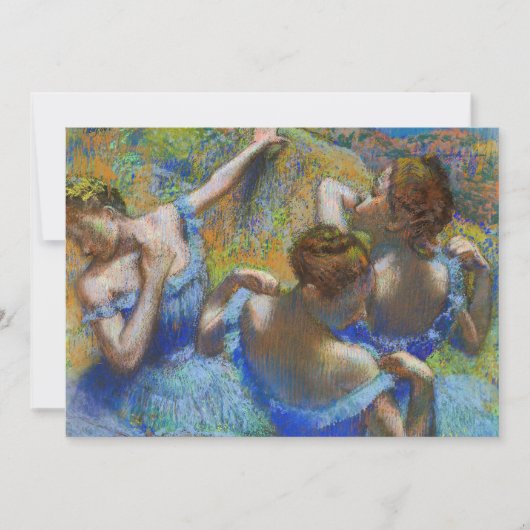Edgar Degas - Blue Dancers Kaart (Voorkant)