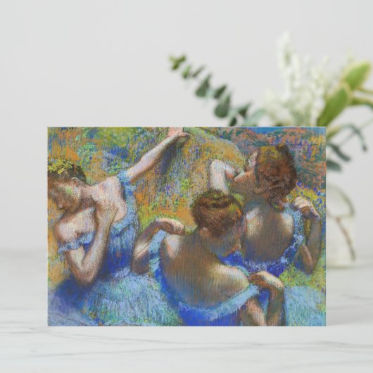 Edgar Degas - Blue Dancers Kaart (Staand voorkant)