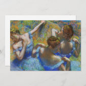 Edgar Degas - Blue Dancers Kaart (Voorkant / Achterkant)