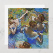 Edgar Degas - Blue Dancers Kaart (Voorkant / Achterkant)