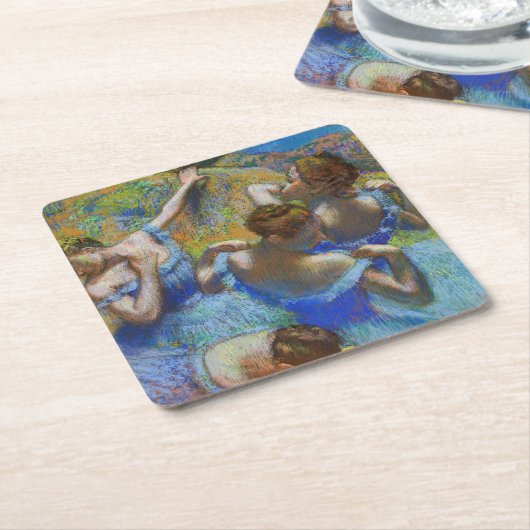 Edgar Degas - Blue Dancers Kartonnen Onderzetters (Schuin)