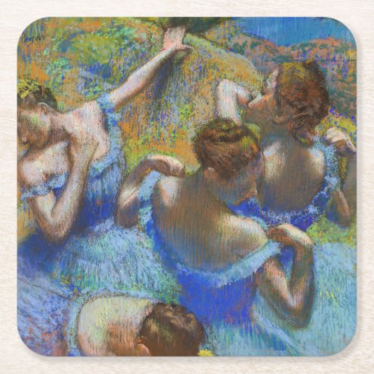 Edgar Degas - Blue Dancers Kartonnen Onderzetters (Voorkant)