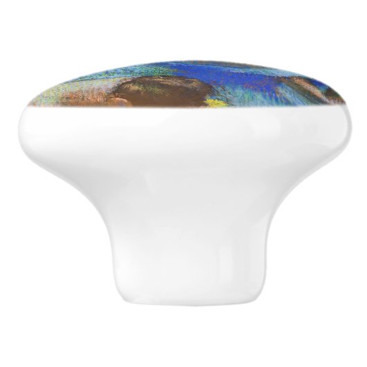 Edgar Degas - Blue Dancers Keramische Knop (Zijkant)