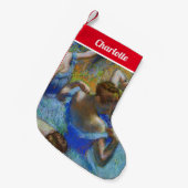 Edgar Degas - Blue Dancers Kleine Kerstsok (Voorkant (Hangend))