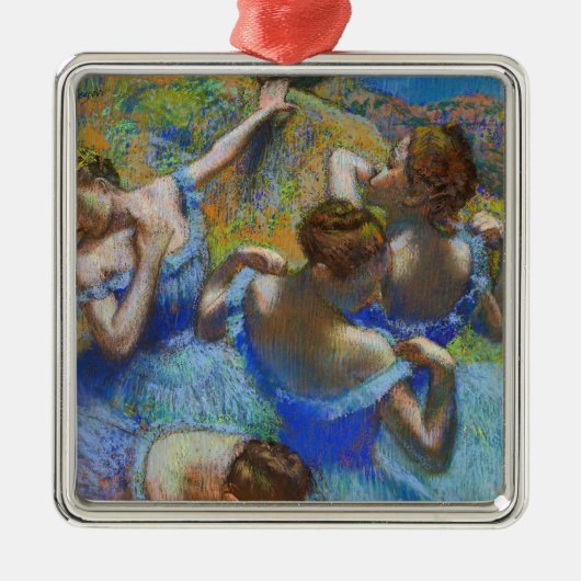 Edgar Degas - Blue Dancers Metalen Ornament (Voorkant)