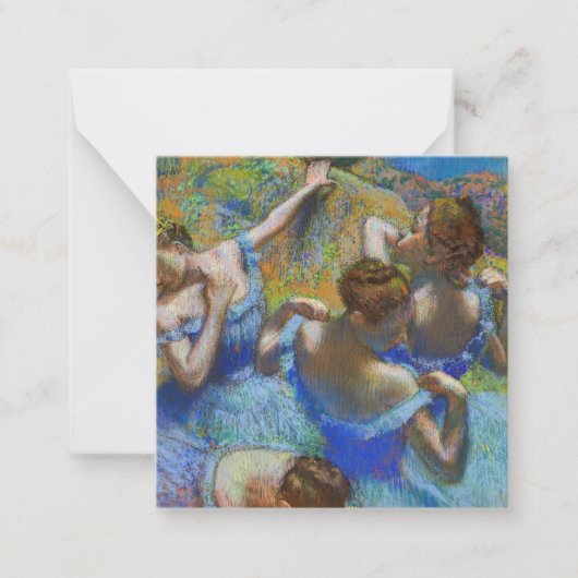 Edgar Degas - Blue Dancers Notitiekaartje (Voorkant)