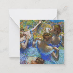Edgar Degas - Blue Dancers Notitiekaartje