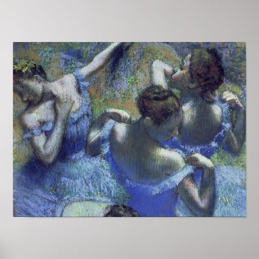 Edgar Degas - Blue Dancers Poster (Voorkant)