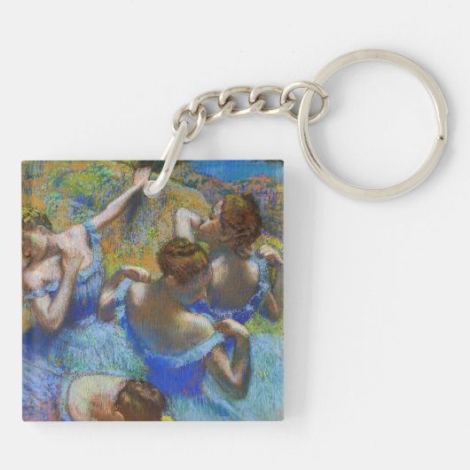 Edgar Degas - Blue Dancers Sleutelhanger (Achterkant)
