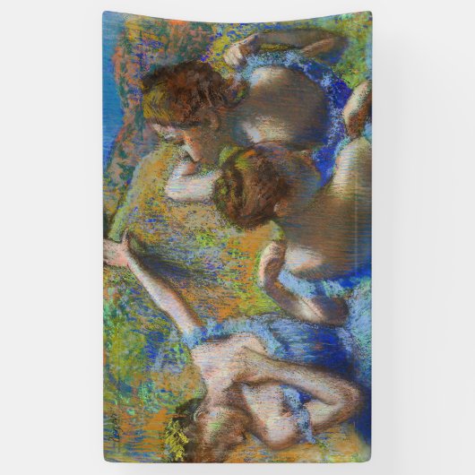 Edgar Degas - Blue Dancers Spandoek (Verticaal)