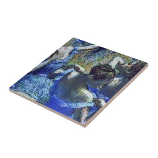 Edgar Degas - Blue Dancers Tegeltje (Zijkant)