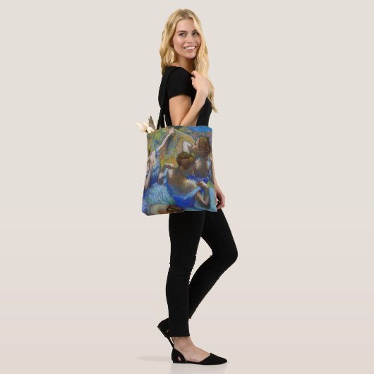 Edgar Degas - Blue Dancers Tote Bag (Op model)