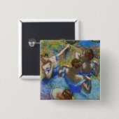 Edgar Degas - Blue Dancers Vierkante Button 5,1 Cm (Voorkant /achterkant)