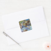 Edgar Degas - Blue Dancers Vierkante Sticker (Envelop)