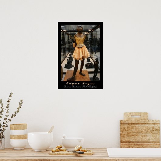Edgar Degas: Bronze Ballerina Studie Poster (Keuken)