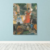 Edgar Degas | Cafe concert te Les ambassadeurs Canvas Afdruk (Insitu (Houten vloer))